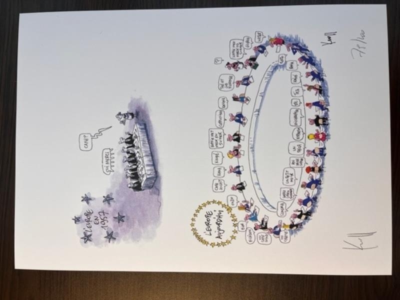 L'europe d'aujourd'hui : Digigraphie signée et numérotée