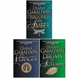 Outlander Series 3 Books Collection Set By Diana Gabaldon (Dragonfly In Amber, Voyager & Drums Of Autumn)