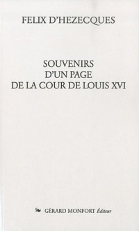 Souvenirs d'un page de la cour de Louis XVI