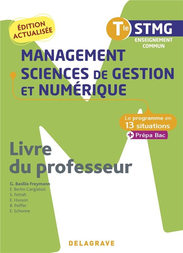 Management, Sciences de gestion et numérique Tle STMG (2022) - Pochette - Livre du professeur