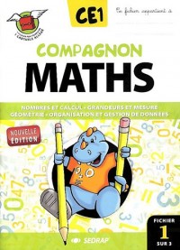 Compagnon Maths CE1 - Fichiers de l'élève [Lot de 3]