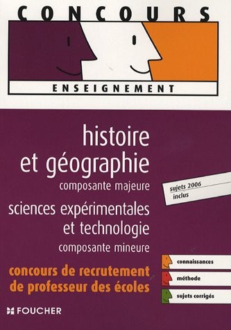 HIST-GEO MAJEURE SCIENCES EXPERIMENTALES  (Ancienne édition)