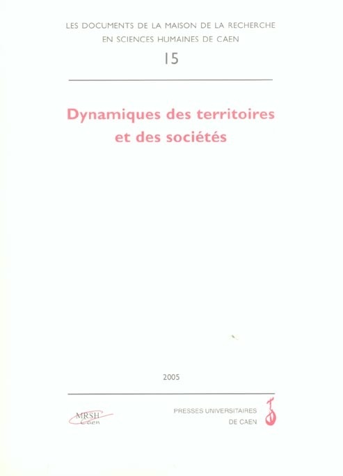 Dynamiques des territoires et des sociétés