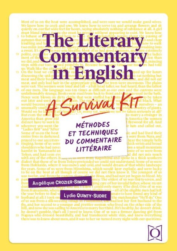 The Literary Commentary in English - A Survival Kit: Méthodes et techniques du commentaire littéraire