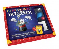 Les tours du parfait magicien : Coffret avec des cordes magiques, 1 dé, 1 paquet de 54 cartes, 2 petits pots magiques, 1 boîte magique et 1 baguette magique