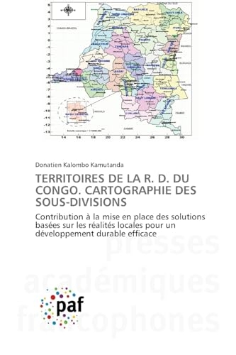 Territoires de la R. D. Du Congo. Cartographie Des Sous-Divisions