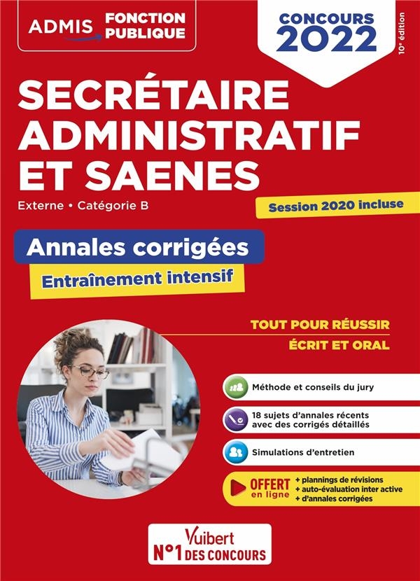 Concours Sa et Saenes - Annales Corrigées - Categorie B - Admis