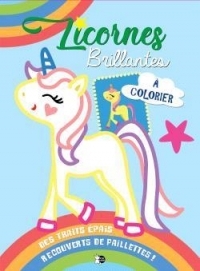 Licornes brillantes - Bloc Bleu