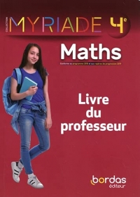Myriade Maths 4e 2021 - Livre du professeur