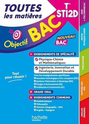 Objectif BAC - Terminale STI2D Toutes les matières
