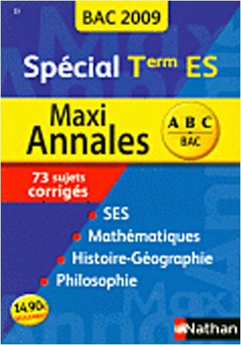 MAXI ANNALES TERM ES 2009