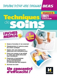 Techniques de soins en fiches mémos - DEAS 4e ed._Nouveau référentiel 2021