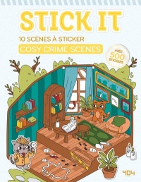 Stick It – 10 scènes de scènes Cosy Crimes à créer – Activité loisirs créatifs – Loisirs créa Cosy Mystery – Scènes à sticker – Art Thérapie – Cute and cosy