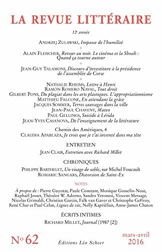REVUE LITTERAIRE N° 62