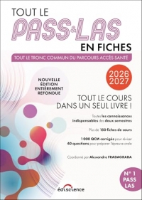 Tout le PASS & LAS en fiches 2026-2027: Tout le cours dans un seul livre !
