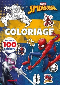 Marvel Spider-Man - Coloriage avec plus de 100 stickers (Spider-Man et Ghost-Spider)