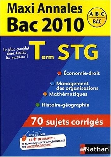 MAXI ANNALES TERM STG BAC 2010