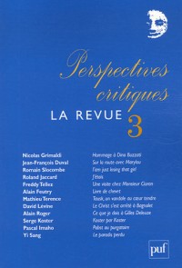 Perspectives critiques, La Revue, N° 3 :