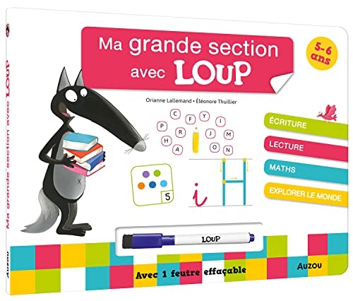 MA GRANDE SECTION AVEC LOUP - LIVRE-ARDOISE NE