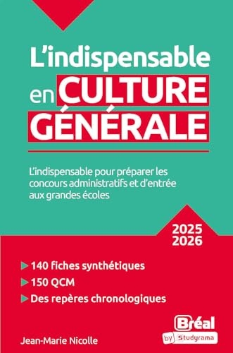 L'indispensable en culture générale 2025-2026