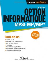 Option informatique MPSI-MP/MP* - Conforme au nouveau programme