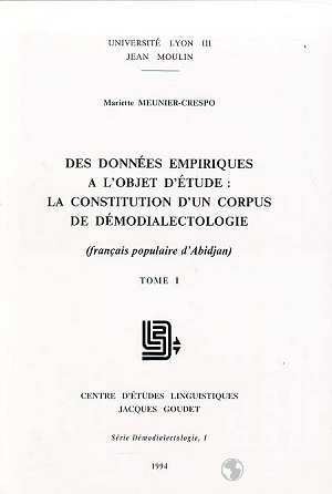 Des données empiriques à l'objet d'étude