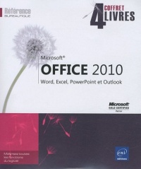 Microsoft Office 2010 - Coffret de 4 livres : Word, Excel, PowerPoint et Outlook