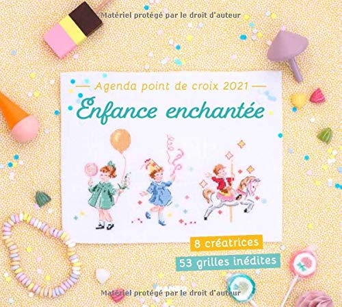 Agenda point de croix : Enfance enchantée