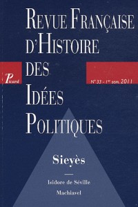 Revue française d'histoire des idées politiques n 33 1er semestre 2011