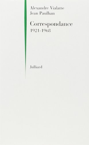 CORRESPONDANCE 1921 1968