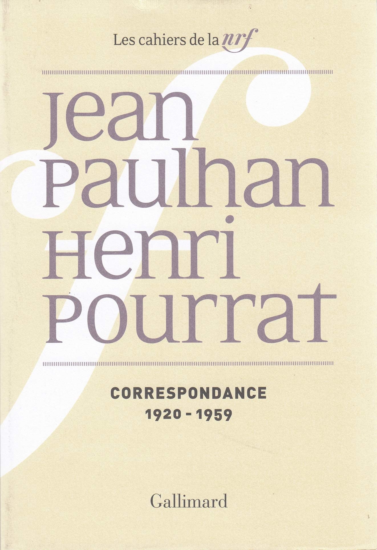 Correspondance: (1920-1959)