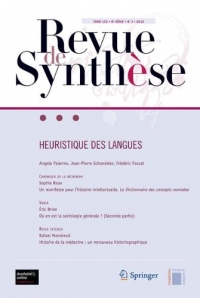 Heuristique des langues. Tome 33. 6e série. N°3. 2012.
