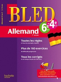 Cahier Bled - Allemand 1re année