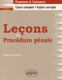 Leçons de Procédure Pénale