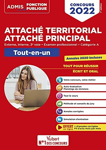 Concours Attaché territorial - Attaché principal - Catégorie A - Tout-en-un - Fil d'actu offert: Concours externe, interne, 3e voie et examen professionnel 2022-2023