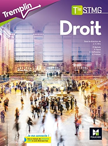 Tremplin - DROIT Tle STMG - Éd. 2017 - Manuel élève