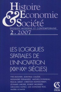 Histoire Economie & Société, N° 2 : Les logiques spatiales de l'innovation (XIXe-XXe siècles)