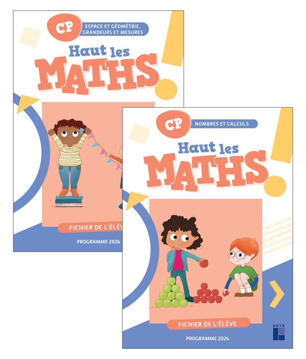 Haut les maths CP - Fichier de l'élève en 2 volumes ED 2024