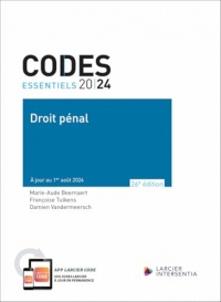 Code essentiel - Droit pénal 2024 - À jour au 1er août 2024