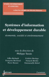Systèmes d'information et développement durable : Economie, société et environnement
