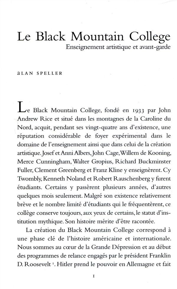 Le Black Mountain College