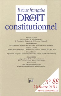 Revue française de droit constitutionnel 2011 - N° 88