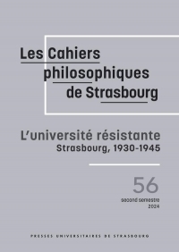 L'université résistante: Strasbourg, 1930-1945