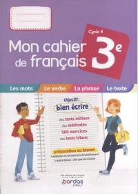Mon cahier de français 3e
