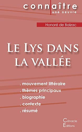 Fiche de lecture Le Lys dans la vallée (Analyse littéraire de référence et résumé complet)