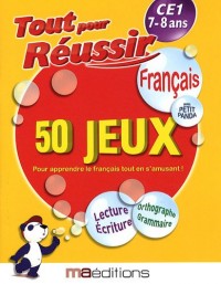 Français avec petit panda : 50 jeux CE1 7-8 ans