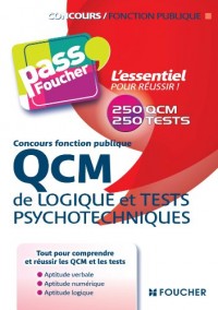 QCM de logique et Tests psychotechniques Concours fonction publique 2e édition