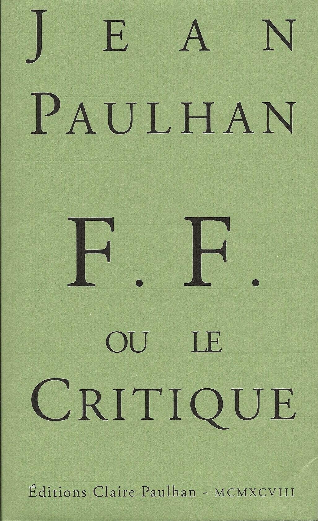 F.F. ou Le critique