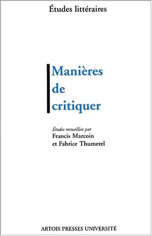 Manières de critiquer