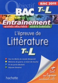 L'épreuve de Littérature Tle Bac L